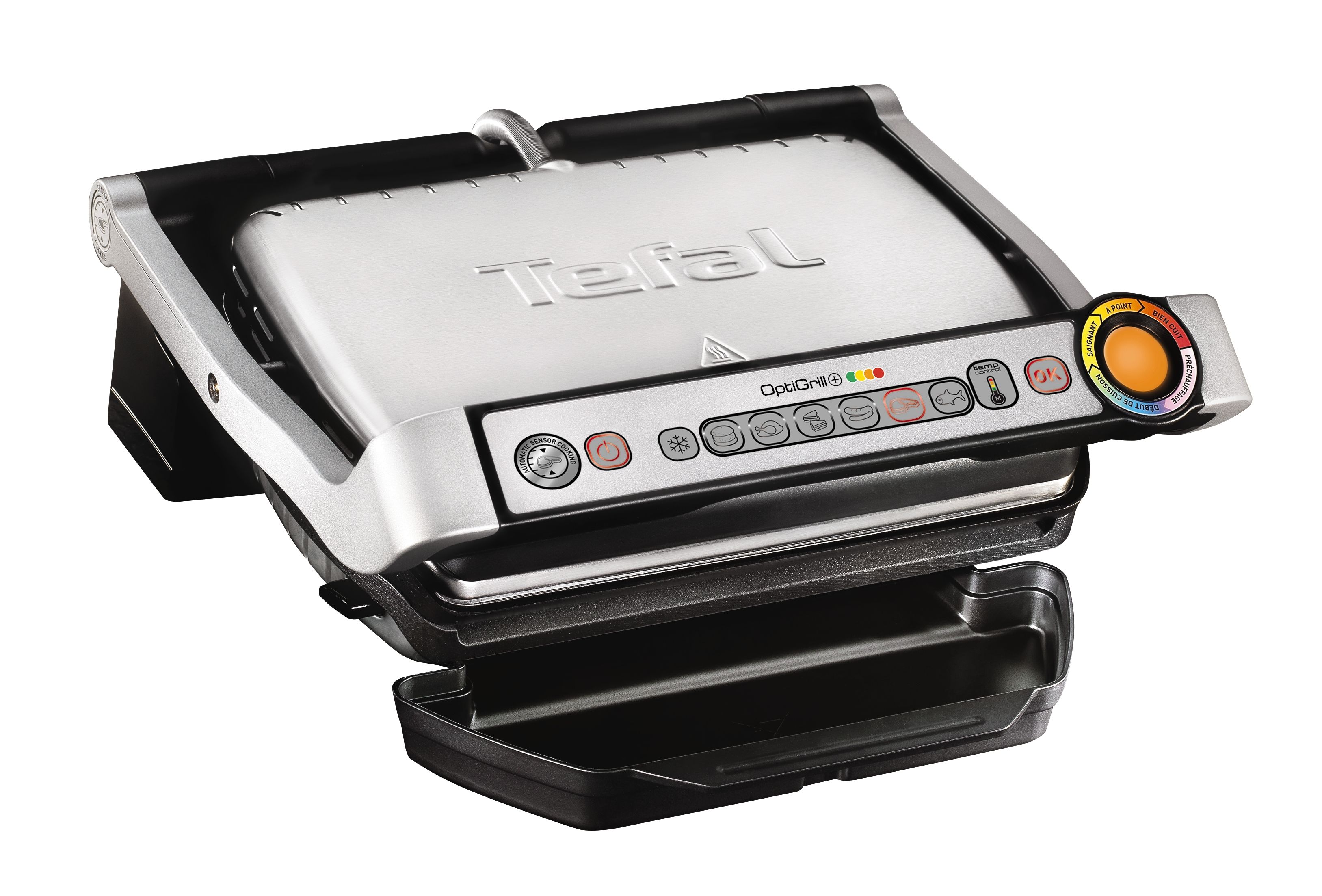 Tefal OptiGrill+ GC712D Contactgrill - Zilver - 6 Automatische Programma's