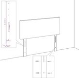 vidaXL Bedframe met hoofdeinde fluweel roze 120x200 cm