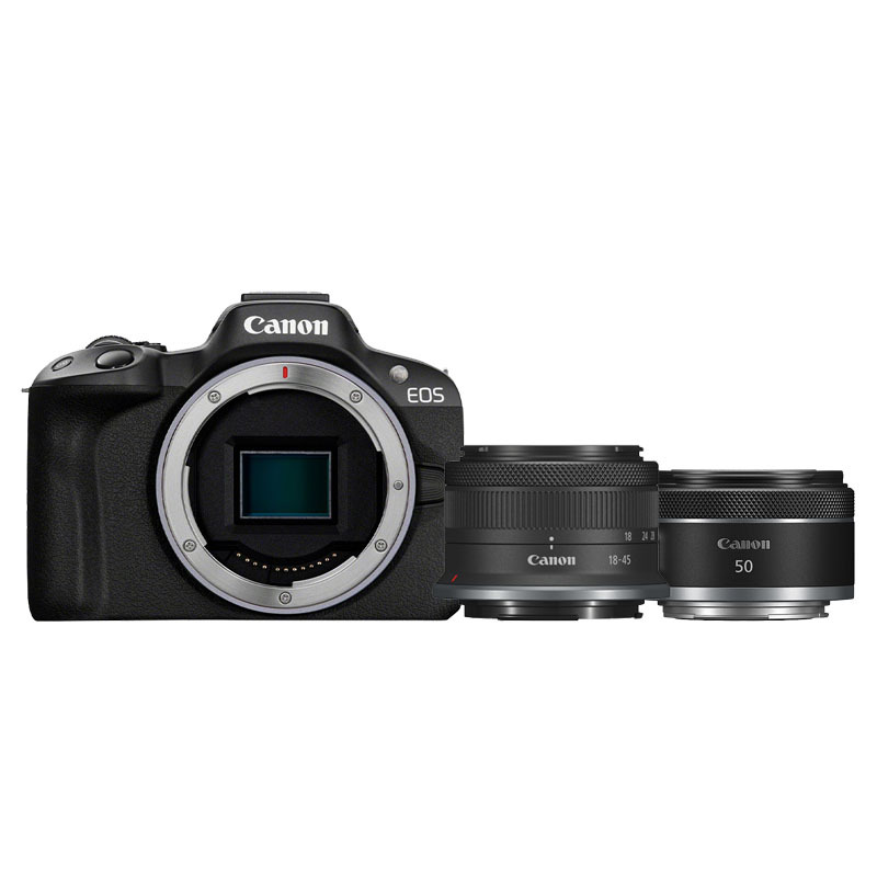 Canon Canon EOS R50 + RF-S 18-45mm F/4.5-6.3 IS STM + RF 50mm F/1.8 STM