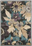 Safavieh Modern tapijt, PAR148, geweven viscose, grijs/meerkleurig, 90 x 150 cm