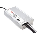 LED-voeding, MeanWell HLG-600H-24B 600W 24V 25A LED Voeding IP67 Dimbaar 0-10V PWM