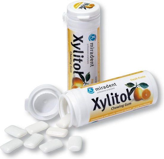 Miradent Xylitol Kauwgom Fruit - 30 stuks