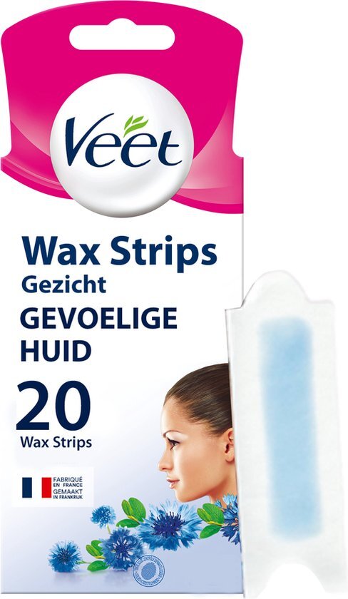 Veet Waxstrips Gevoelige Huid Gezicht 20 stuks