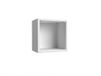 Mama Store Atena Cubotto plankenset, wit glanzend gelamineerd, L 30 x B 20 x H 30 cm