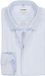 OLYMP Level 5 body fit chemise - longueur de manche 7 - dobby - blanc avec motif bleu clair - Repassage facile - Tour de cou : 38