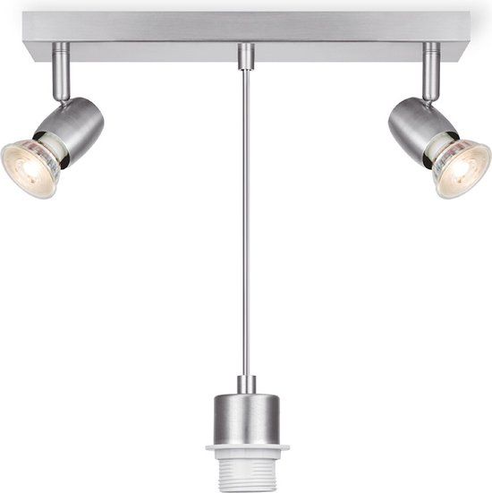Home Sweet Home Oya 3-lichts hanglamp Metaal Geborsteld staal
