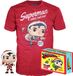 Funko - Pop & Tee DC Comics Superman Exclusieve Flocked Figurine - Multicolore