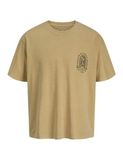 JACK&JONES JPRBLUMANSON SS TEE Heren T-shirt Wit Katoen Loose Fit Ronde Hals Korte Mouw L
