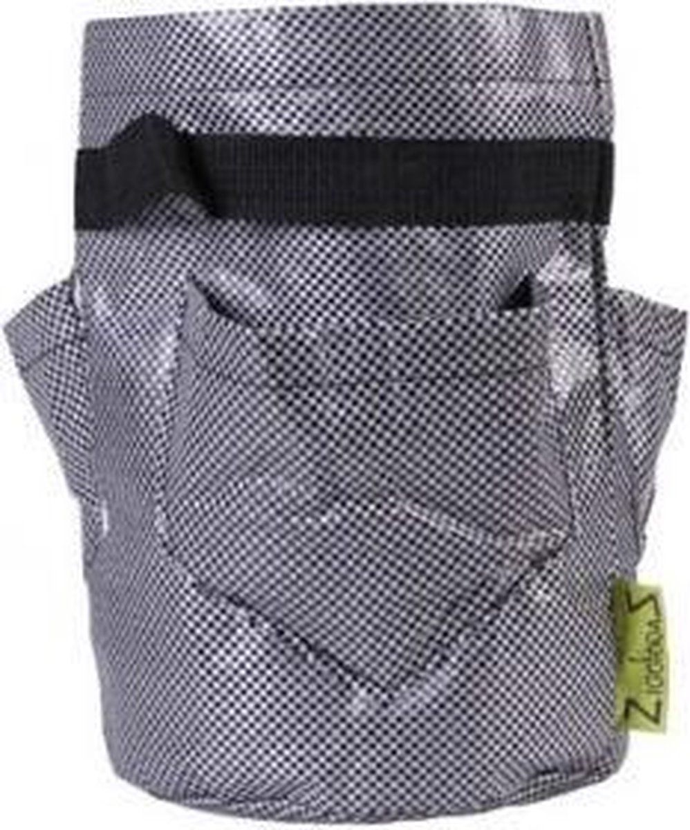 Zigg Zagg aardbeipot D20 H30 cm - Grijs