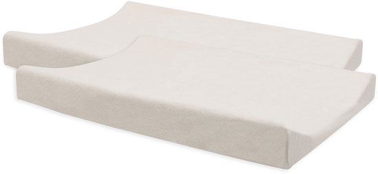 Jollein Aankleedkussenhoes - 50x70cm - Badstof - Oatmeal - 2 Stuks