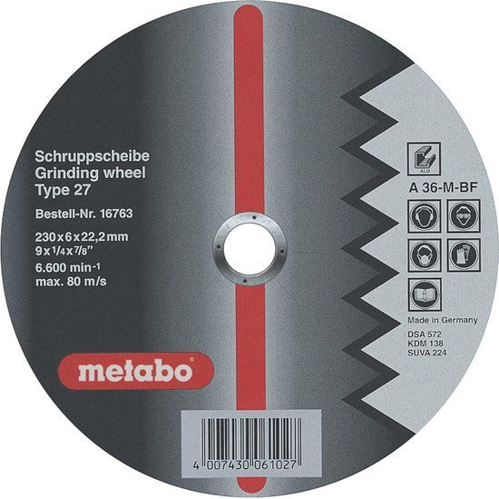 Metabo accessoires Metabo Afbraamschijf Ø 230x6,0x22,2 non-ferro Flexiamant super - 10 stuks
