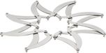 Alessi Augh! DUL01 - Pan Design Stretch, gepolijst roestvrij staal 18/10, 24 cm, roestvrij staal glanzend