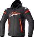 Alpinestars Zaca veste textile moto imperméable, Noir/Rouge/Blanc, taille XL