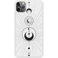 Apple Siliconen hoesje compatibel met iPhone 11 Pro Max Moon Circles