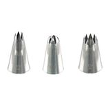 PME Cake Piping Nozzle 3-delige Set | Sterren & Bloem Nozzles