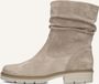 Gabor Enkellaarzen 655 Dames Beige Suède Blokhak Ritssluiting Maat 35,5