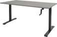 Schaffenburg Zit Sta bureau - Slinger 120x80 grijs - zwart frame