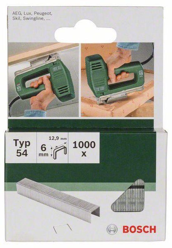 Bosch 2 609 255 839 nietjes Pak nietjes 1000 nietjes 6 mm