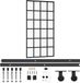 vidaXL Schuifdeur met beslag, veiligheidsglas (ESG) en aluminium, 102x205 cm