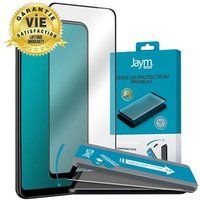 JAYM Premium - Screenprotector voor mobiele telefoon - met applicator - 3D - glas - framekleur zwart - voor Apple iPhone 15 Pro
