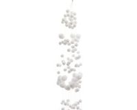 Decoris Sneeuwballen slinger - wit - 135 cm