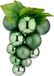 Krist+ Ornement de Noël grappe de raisin - vert - 25 cm - Plastique