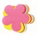 Merkloos / Sans marque Hobby vilt vormen - 6x gekleurde vilten bloemen van 14 cm - Knutsel materialen