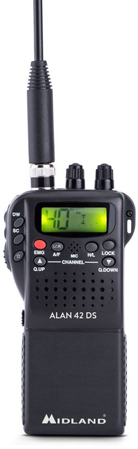 Alan Midland C1267 2-weg radio 40 kanalen 26.565 - 27.99125 MHz Zwart