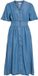 VILA Maxi-jurk VIMAI Korte Mouwen Medium Blue Denim1