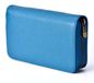 Étui en cuir bleu pour stylos avec 10 compartiments