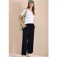 Cecil 7/8 High Waist broek met wijde pijpen in Loose Fit