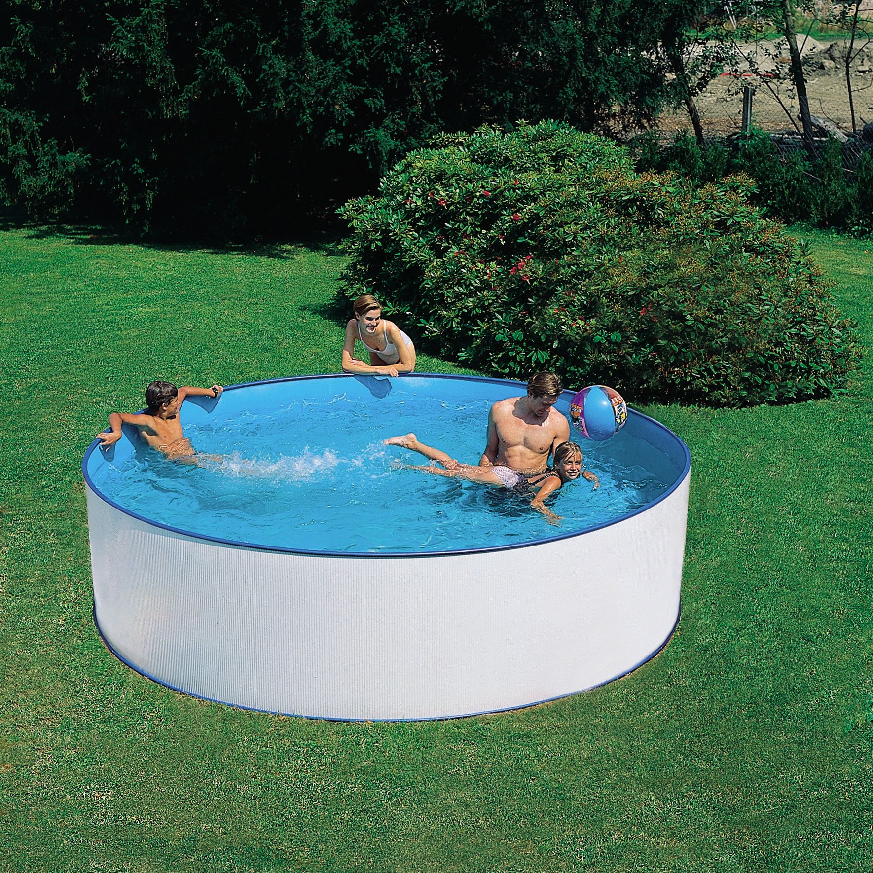 Summer Fun Zwembad Sark set grijs rond 350 - 4038755044532