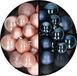 Decoris Kaemingk B.V. Kerstballen 60x stuks - mix lichtroze/donkerblauw - 4-5-6 cm - kunststof - kerstversiering