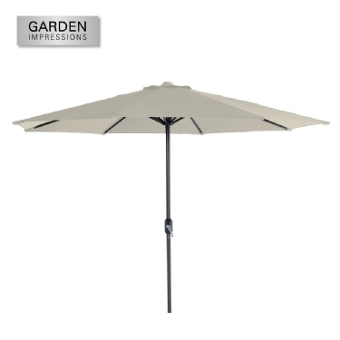Garden Impressions Lotus Parasol Ø300 cm - Royal Grey/Ecru