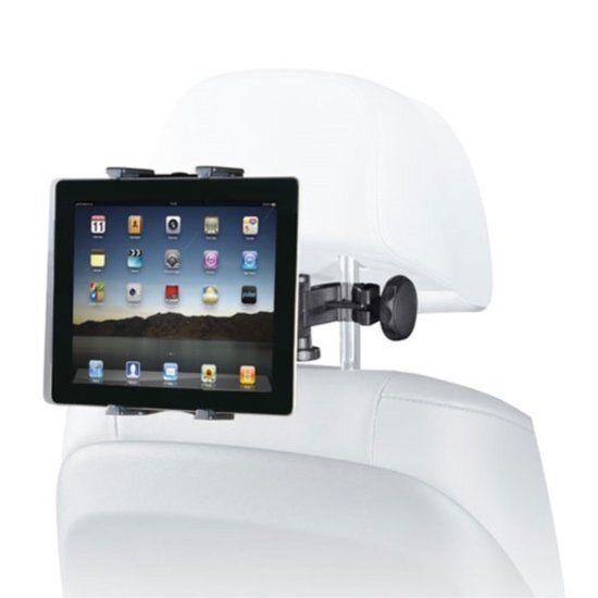 Shop4 - iPad Air 2 Autohouder Hoofdsteun Tablet Houder Arm Zwart