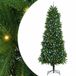 vidaXL Sapin de Noël avec 300 LED, Support, Vert, 240 cm, PE