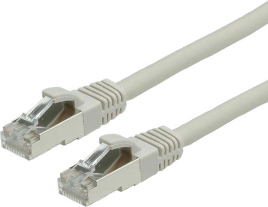 VALUE Patchkabel Cat.6 (Class E) S/FTP (PiMF), LS0H, grijs, 2 m