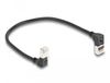 DeLOCK 80291 Netwerkkabel Zwart 0,25 m Cat6a S/FTP Haaks