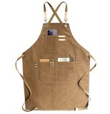 carrotez Chef-schort, waterdruppelbestendig katoenen canvas kruis terug verstelbaar schort, M-XXL