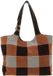 Coccinelle Leren schoudertas C-Easy Handbag Vichy Suede Pat. / Smo. Le. Mul. Robin / Fango veelkleurig