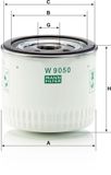 MANN-FILTER Oliefilter W 9050