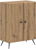 vidaXL Badkamer Opbergkast BREDA Artisanaal eiken 59,5 x 31 x 80 cm