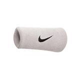 Nike Unisex Swoosh Doublewide armband, wit/zwart, 1 maat EU