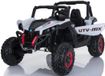FINOOS UTV-MX - 2 persoons Elektrische Kinderauto - met Afstandsbediening - 4x4 - Rubberen banden - lederzitje - Wit