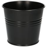 Pot de fleur, zinc, noir mat, Ø 16,7 cm