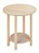 Mueblear 21001 Gazte tafel, rond, hout, zonder nagellak, 40 x 20 x 55 cm
