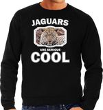Bellatio Decorations Dieren Jaguars Sweater Zwart Heren - Jaguars Are Serious Cool Trui - Cadeau Sweater Jaguar/ Jaguars Liefhebber L