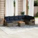 Maison Exclusive - Ensemble de jardin, 9 pièces, avec coussins, gris, en polyrotin