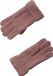 Vertbaudet Set - muts - sjaal - wanten - kind - kabelbreiwerk - ROZE