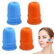 Ensemble de ventouses en silicone - 4 pièces pour le cou, le visage et le corps - Bleu